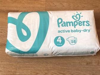   pampers active baby-dry,  4( 9-14 ), 58 ,    2    58 ,     ,      