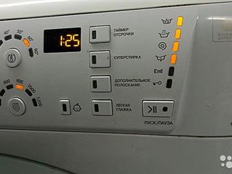 Продается стиральная машинка HOTPOINT ARISTON, Состояние просто отличное, Загрузка 5 кг сухого белья, Отжим 1200 !!! об\мин, Глубина всего 40 см, Много доп,  функций, в Екатеринбурге