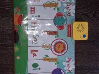 Игрушка Музыкальная Танцевальный коврик  от Fisher-price,   8 мелодий,звуки животных,   Ребенок не играет,лежит без дела, Состояние: Б/у в Набережных Челнах