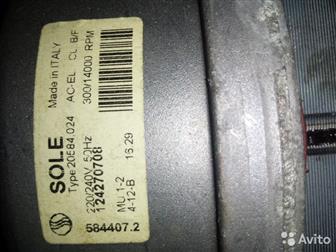 Sole type 20584, 024  g / Electrolux / Zanussi  SOLE TYPE 20584, 024 AC-EL,  CL, B/F 220-240V 50Hz 300/14000RMP  :L50843L50840LP5052L60640L60840  