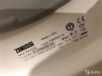   Zanussi  ,   5   ,  1000   , FA 1032 / 00365, MADE IN EEC   --