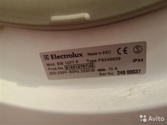   Electrolux EW 1077F,    ,    ,  ,  ,    ,  -