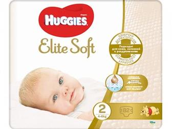  Huggies  Elite Soft 1 ( 5 ) 84 : 750 , 2 (4-6 ) 82 : 750 , 3 (5-9 ) 80 : 1150 , 4 (8-14 ) 66 : 1200 , 5 (12-22 )  