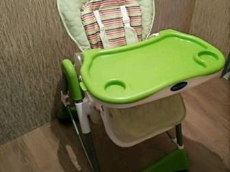Стульчик для кормления Sweet Baby Royal в отличном состоянии после одного ребёнка пользовались аккуратно! Яркая веселая расцветка,  Вместительное сиденье из качественной в Уфе