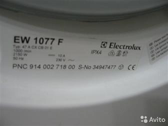    Electrolux EW 1077F,   6 ,   60,60,84,    , ,   , , ,  